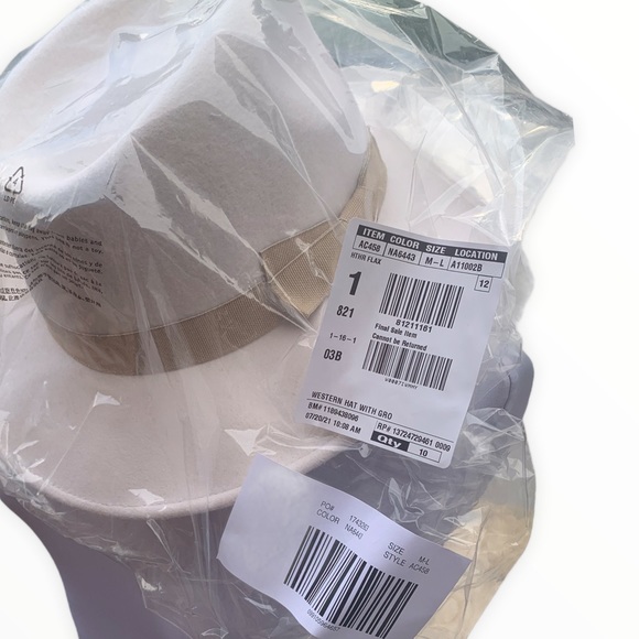 Jcrew western hat with grosgrain trim size small medium - Picture 6 of 8